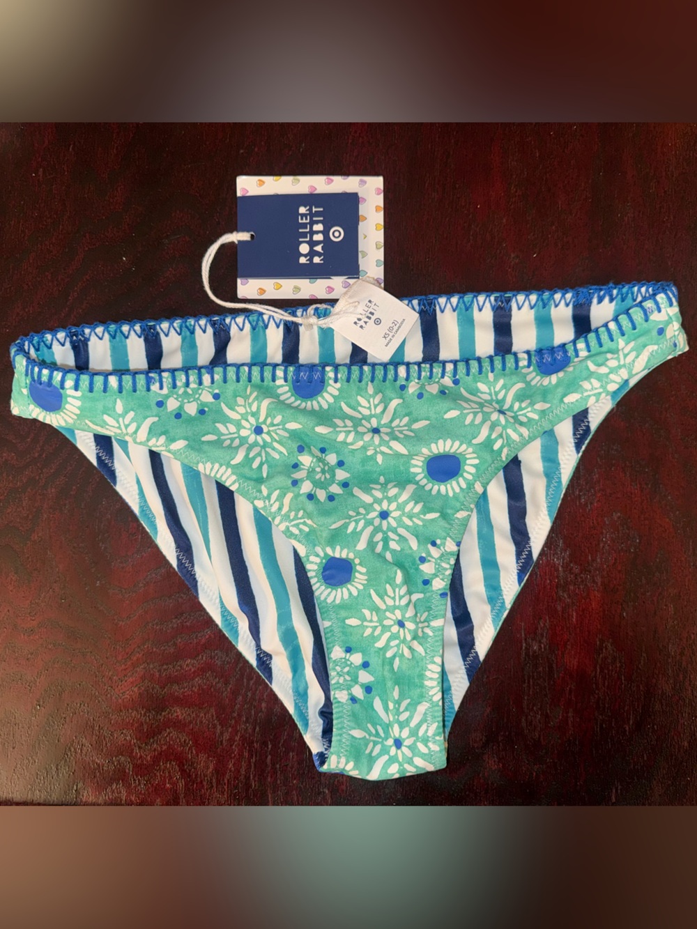 Roller Rabbit x Target Star Medallion/Multi Stripe Reversible Bikini Bottoms